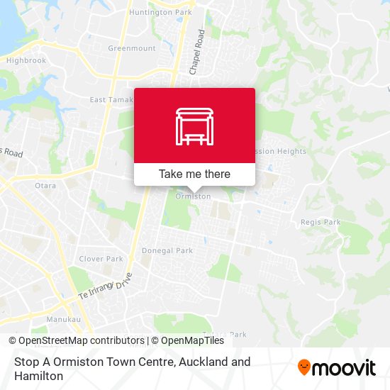 Stop A Ormiston Town Centre map
