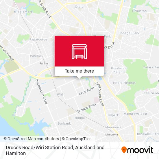 Druces Road/Wiri Station Road map