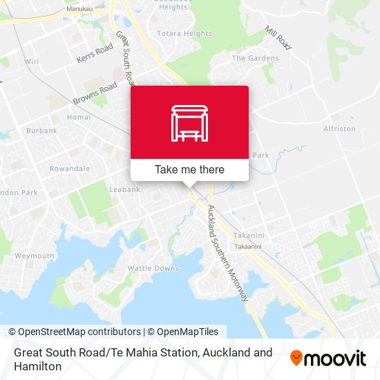 Great South Road / Te Mahia Station map