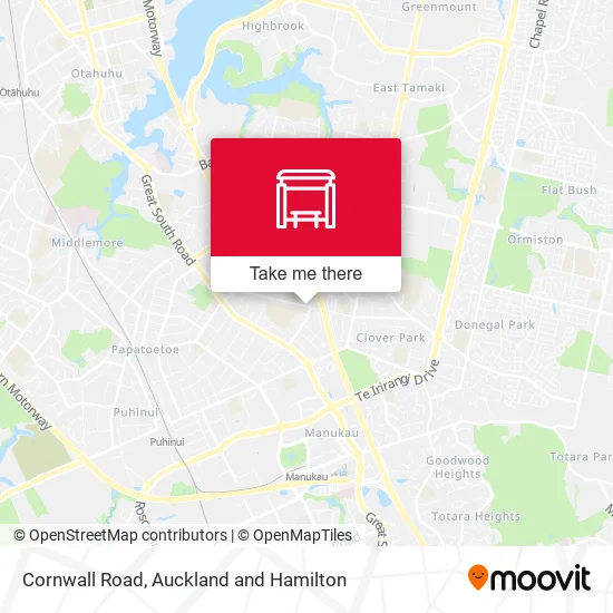 Cornwall Road map