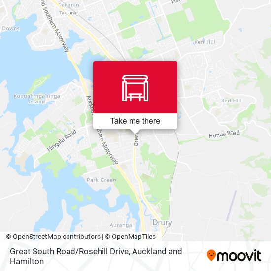 Great South Road / Rosehill Drive map