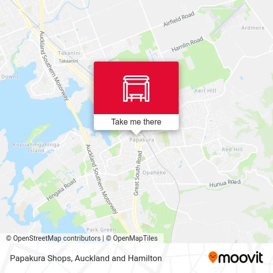 Papakura Shops map