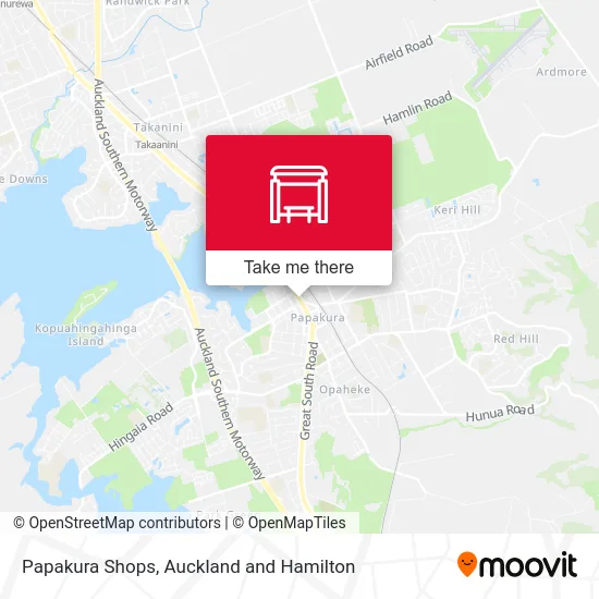Papakura Shops map