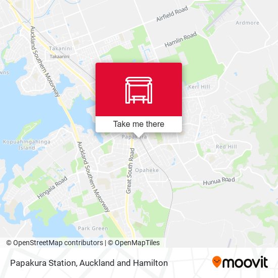 Papakura Station地图