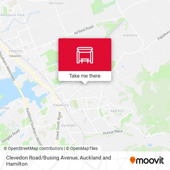 Clevedon Road/Busing Avenue map