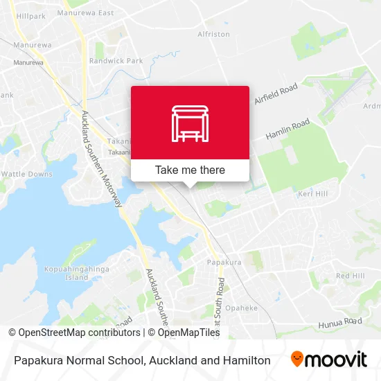 Papakura Normal School map