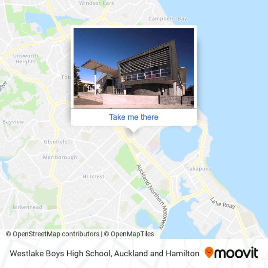 Westlake Boys High School map