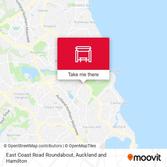 East Coast Road Roundabout map