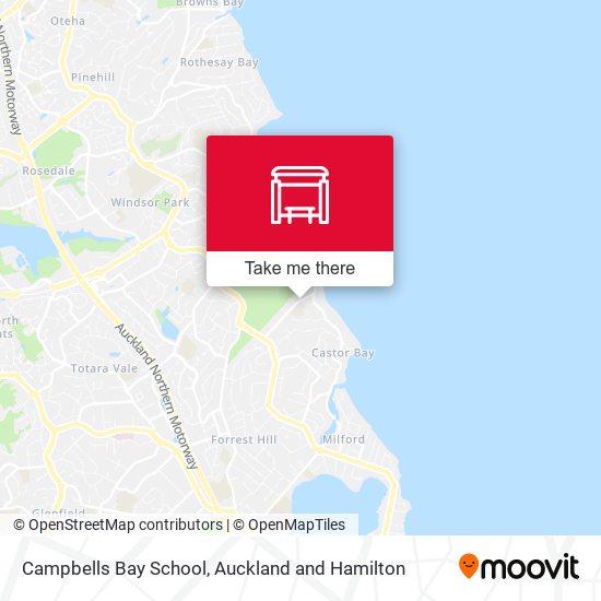 Campbells Bay School map