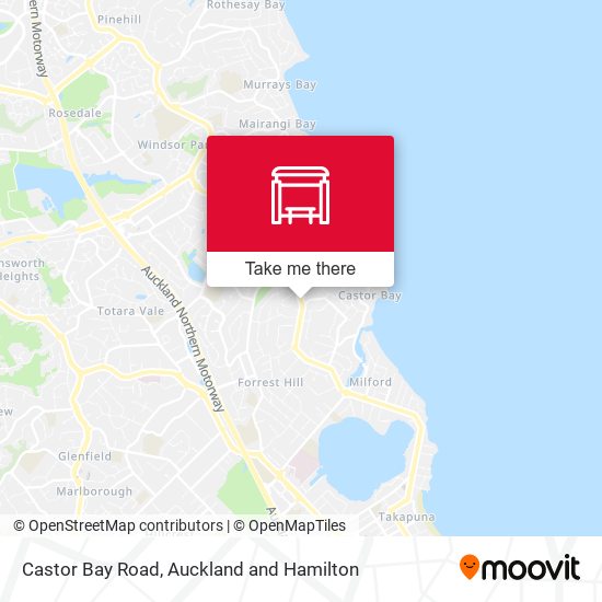 Castor Bay Road map