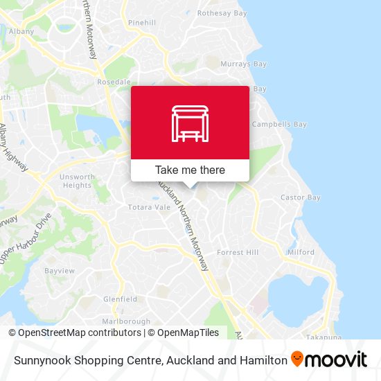 Sunnynook Shopping Centre map