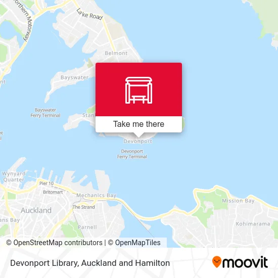 Devonport Library map