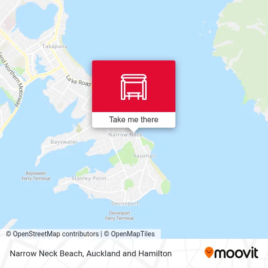 Narrow Neck Beach map