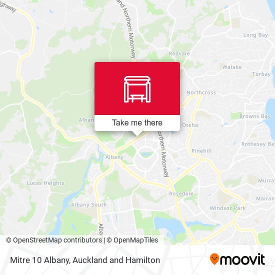 Mitre 10 Albany map