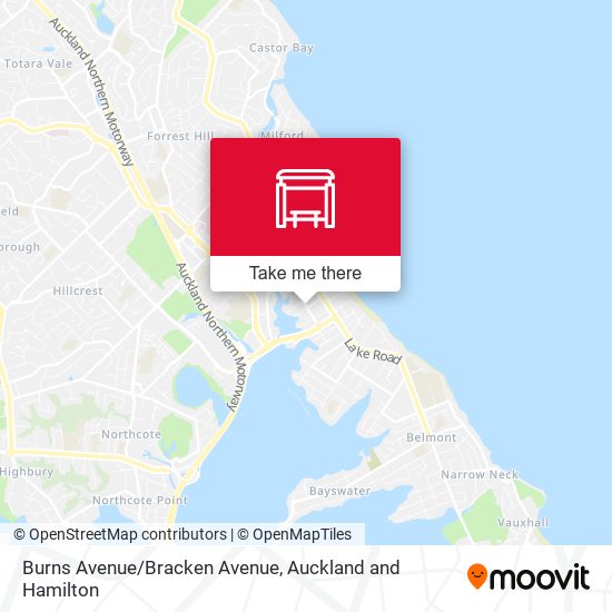 Burns Avenue/Bracken Avenue map