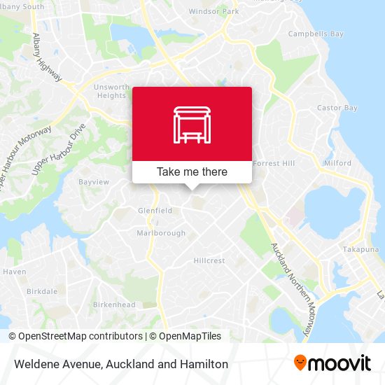 Weldene Avenue map