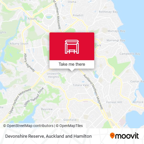 Devonshire Reserve map