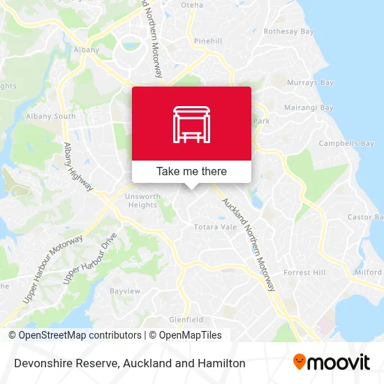 Devonshire Reserve map