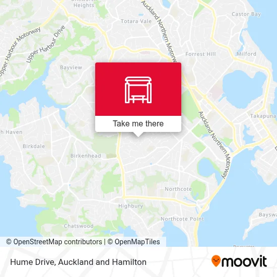 Hume Drive map