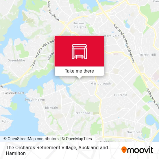 The Orchards Retirement Village map