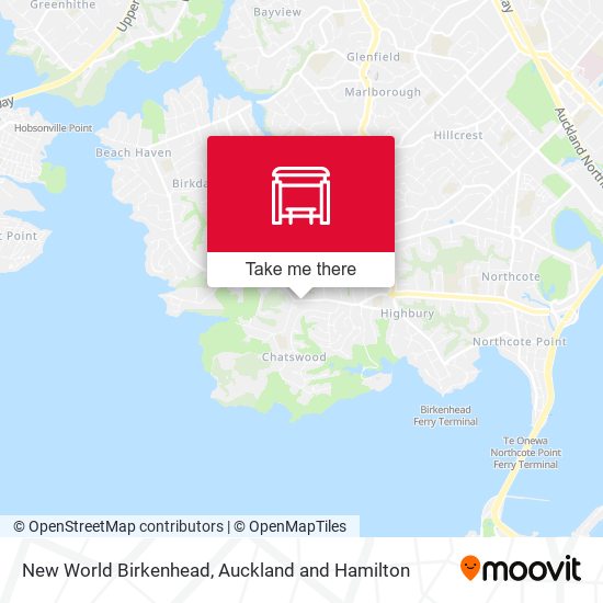 New World Birkenhead map