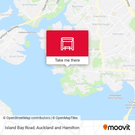 Island Bay Road map