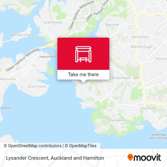 Lysander Crescent map