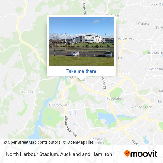 North Harbour Stadium map