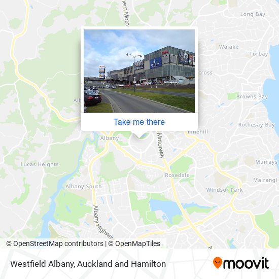 Westfield Albany map