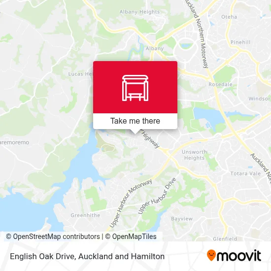 English Oak Drive map
