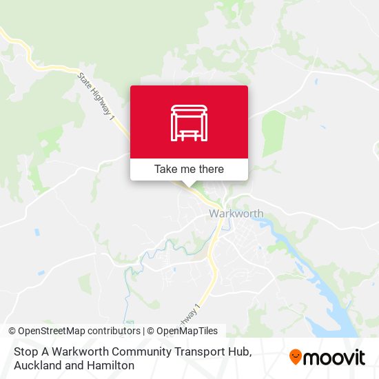 Stop A Warkworth Community Transport Hub map