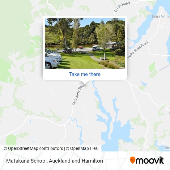 Matakana School map