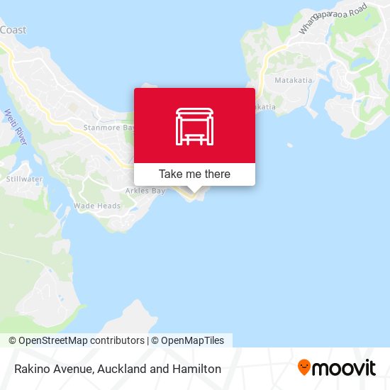 Rakino Avenue map