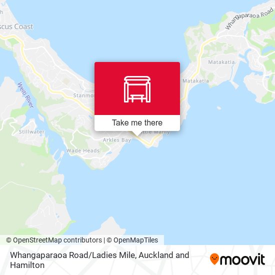 Whangaparaoa Road/Ladies Mile地图