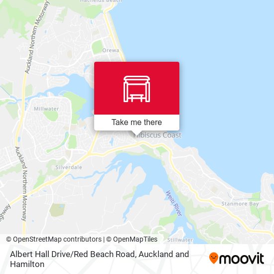 Albert Hall Drive / Red Beach Road map