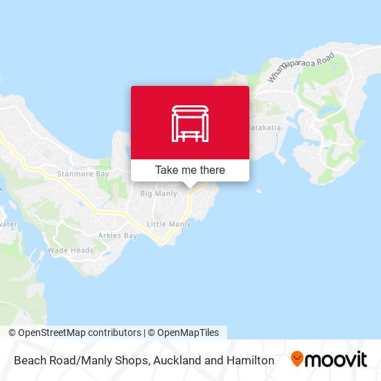 Beach Road/Manly Shops map
