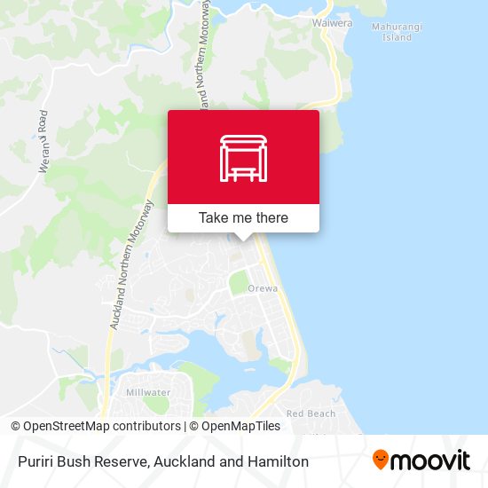 Puriri Bush Reserve map
