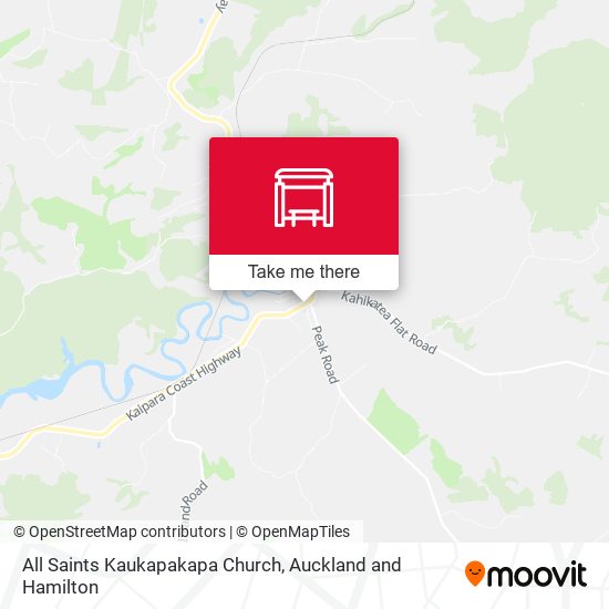 All Saints Kaukapakapa Church map