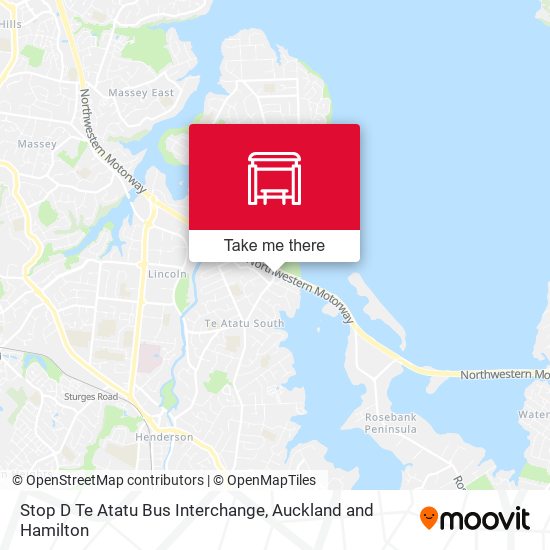 Stop D Te Atatu Bus Interchange map