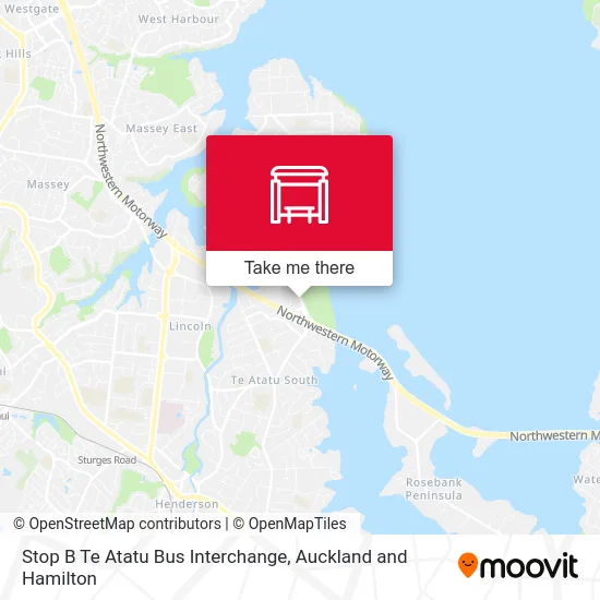 Stop B Te Atatu Bus Interchange map