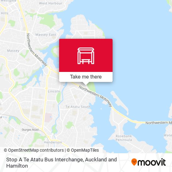 Stop A Te Atatu Bus Interchange map