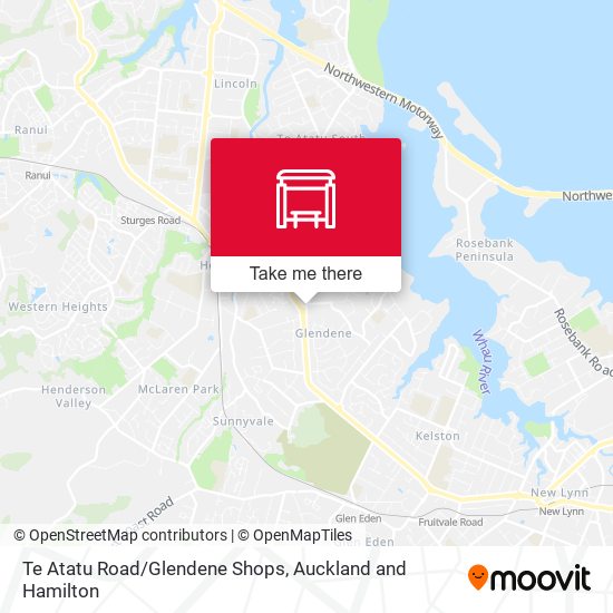 Te Atatu Road/Glendene Shops map