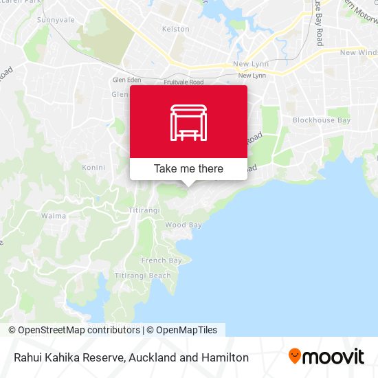 Rahui Kahika Reserve map