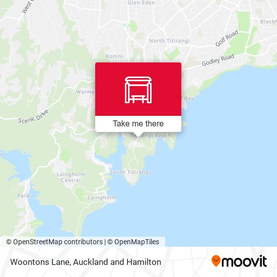 Woontons Lane map