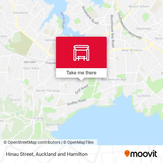 Hinau Street map