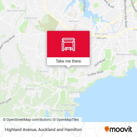Highland Avenue map