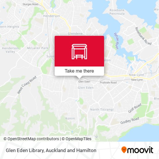 Glen Eden Library map