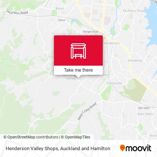 Henderson Valley Shops map