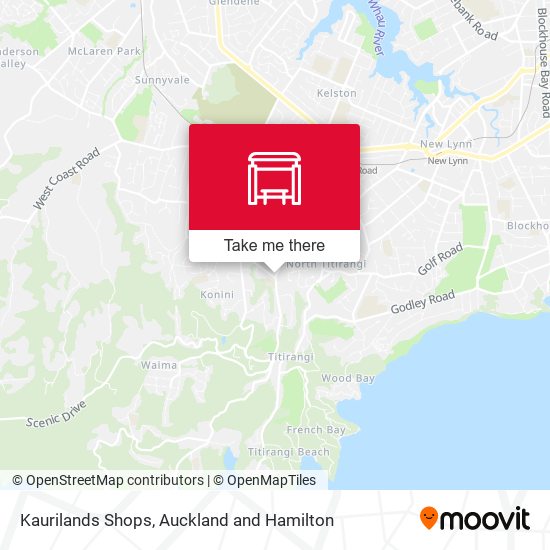 Kaurilands Shops map