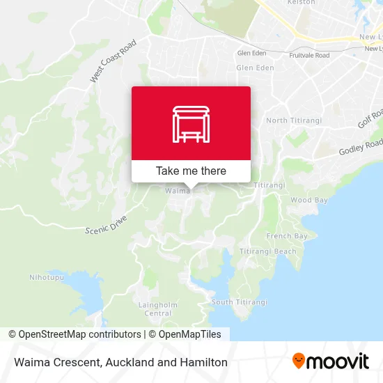 Waima Crescent map